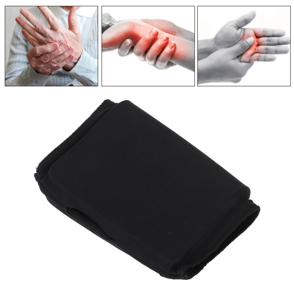 Black Wrist Ice Pack Cold Compress Gel Wrap For Pain Relief