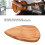 Plettro in legno d'olivo per ukulele e basso, 27x32mm 4