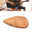 Plettro in legno d'olivo per ukulele e basso, 27x32mm 10