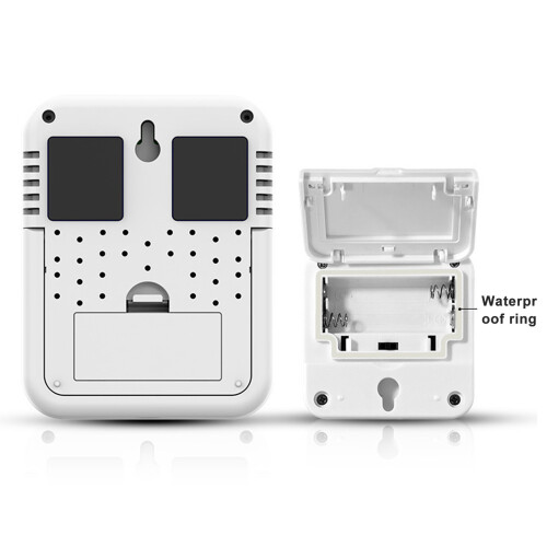 Igrometro-termometro wireless LCD 1 a 1 328 piedi Nero 2