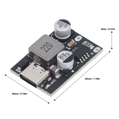 5 pezzi modulo buck da 6-32 V a 12 V 18 W DC-DC caricatore 1