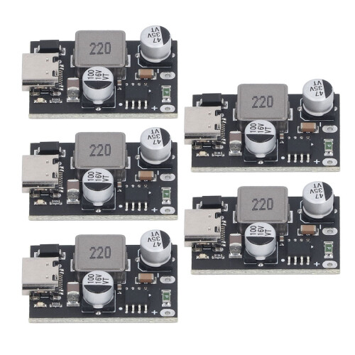 5 pezzi modulo buck da 6-32 V a 12 V 18 W DC-DC caricatore 2