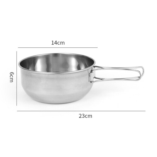 Tazón plegable para sopa 700 ml 12x5x22 cm plateado 1