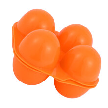 Carton à œufs carré, plastique, 4 œufs, 4,3 x 4,3 x 2,8 po