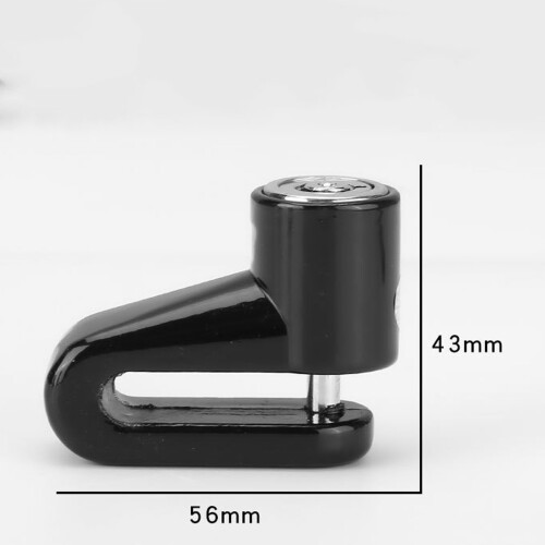 Antivol de disque 43x56mm en métal avec 2 clés 1