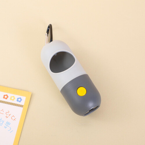 Distributeur de sacs à crottes pour chien Capacité Portable Gris Clip 2