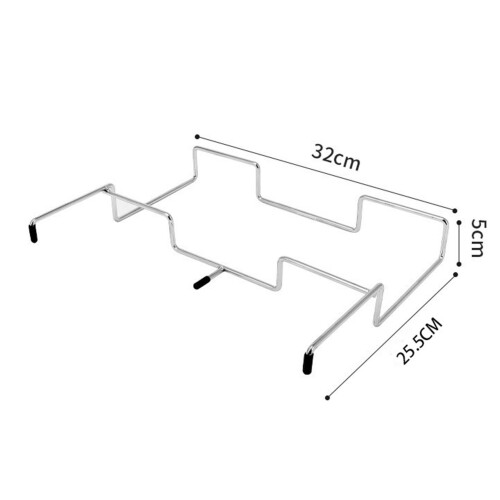 Portasacchetti in acciaio inossidabile, 32x5x25,5 cm 1