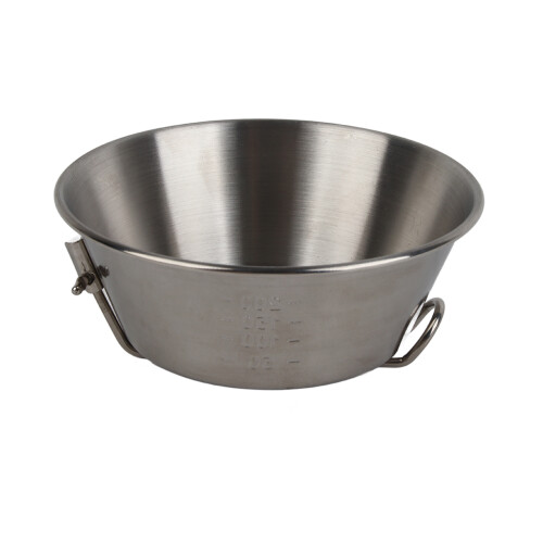 Tazón plegable para acampar de acero inoxidable 300 ml 1