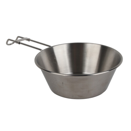 Tazón plegable para acampar de acero inoxidable 300 ml