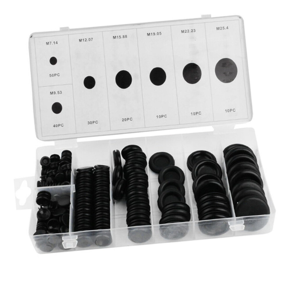 170-Piece Rubber Gasket Set, Heat-Resistant Seals In Various Sizes For Auto A/C, Doors Windows And Electrical Appliances 6947110883366