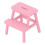 1:12 Tabouret miniature en bois rose 3,8  4,3  4,3 cm 3