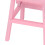 1:12 Tabouret miniature en bois rose 3,8  4,3  4,3 cm 7