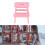 1:12 Tabouret miniature en bois rose 3,8  4,3  4,3 cm 15