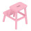 1:12 Tabouret miniature en bois rose 3,8  4,3  4,3 cm 12