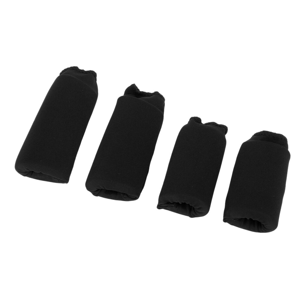 Black 4Pcs Gel Finger Ice Sleeves Hot Cold Compress For Pain Relief
