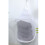 Cesto per bucato appeso pieghevole 4029,5 cm bianco 3
