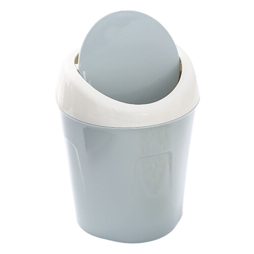Cestino da tavolo blu, mini, con coperchio a battente 2