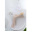 Cesto per bucato appeso pieghevole 4029,5 cm bianco 1