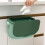 Couvercle de poubelle mural pliable vert 13