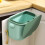 Couvercle de poubelle mural pliable vert 5