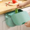 Couvercle de poubelle mural pliable vert 12