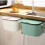 Couvercle de poubelle mural pliable vert 7