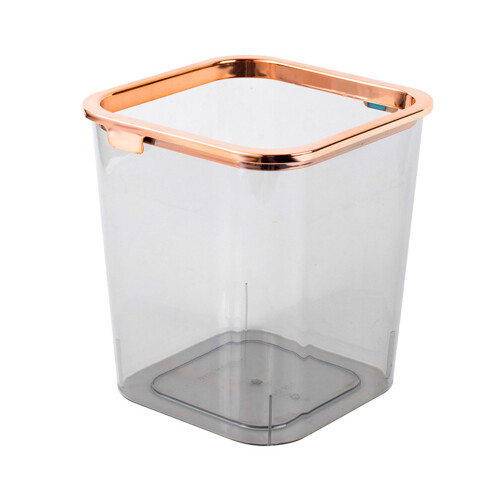 Mini cestino da tavolo in plastica trasparente da 0,5 L 1