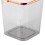 Mini cestino da tavolo in plastica trasparente da 0,5 L 8