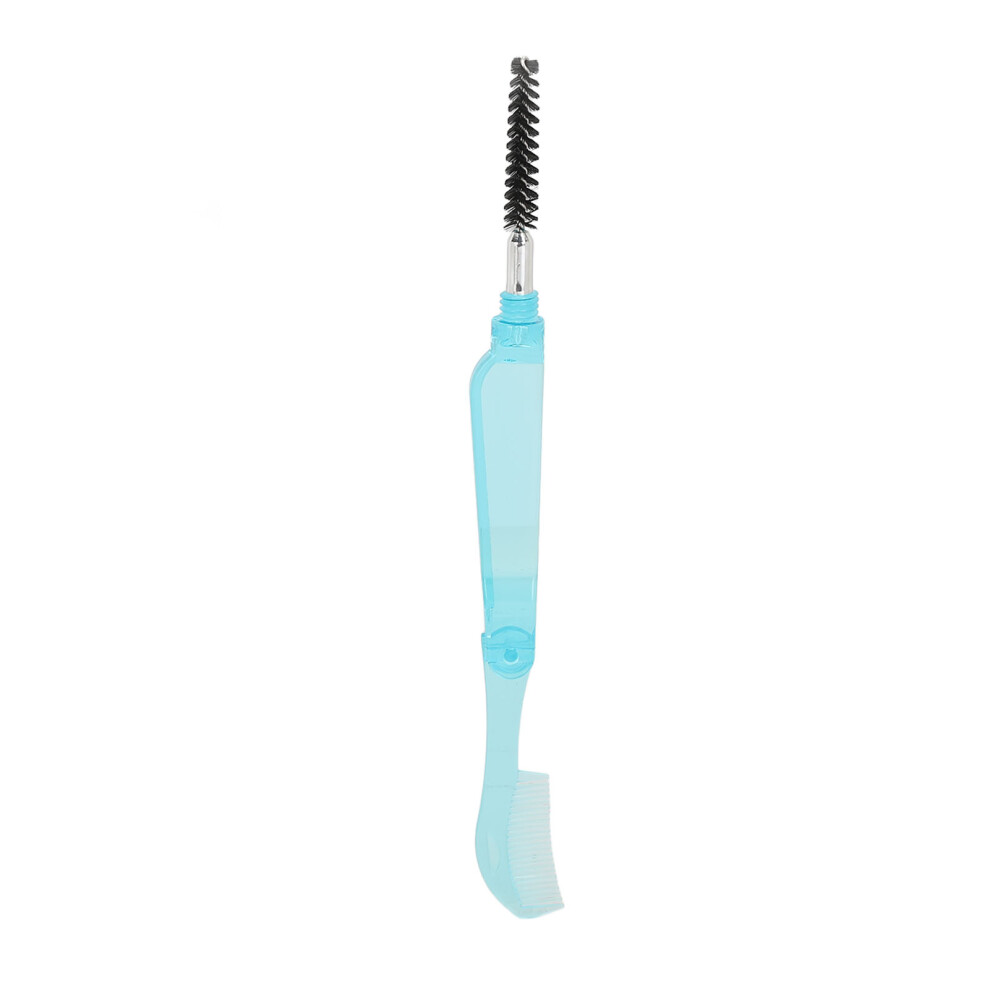 Blue 10Pcs Portable Eyelash & Eyebrow Brush Comb Set Plastic Makeup Tools