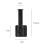 Support en L en ABS noir, 56 g, 7x7x11,6x2 cm 2