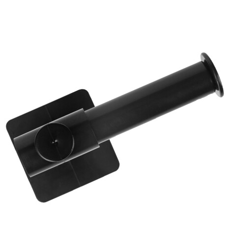 Support en L en ABS noir, 56 g, 7x7x11,6x2 cm