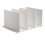Diviseur d’étagère blanc 700 g plastique robuste réglable 3