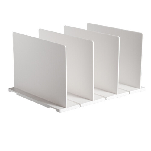 Diviseur d’étagère blanc 700 g plastique robuste réglable 2