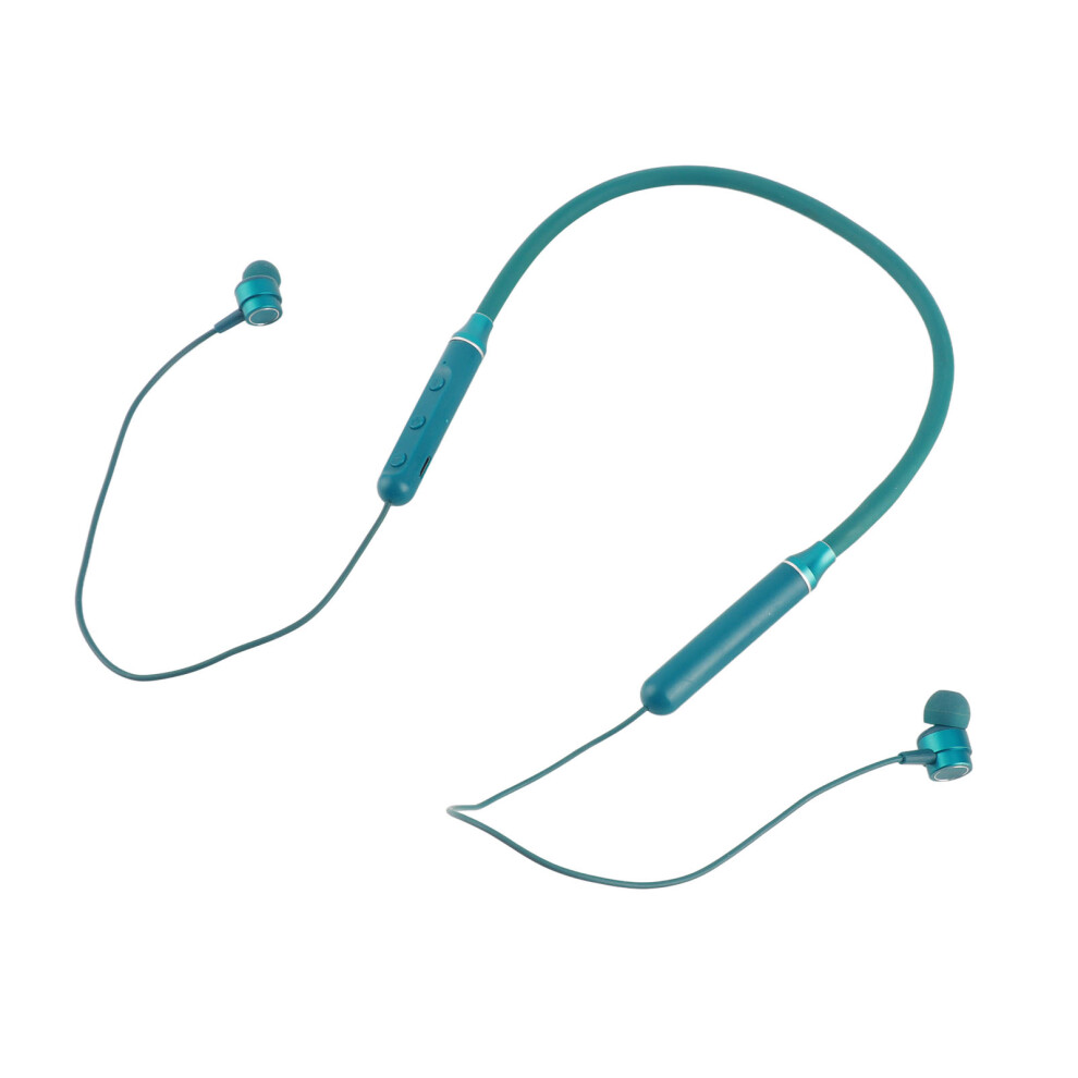 Noise Cancelling Bt5.1 Neckband Earphones Hifi Sound Quality Green 5001336087395