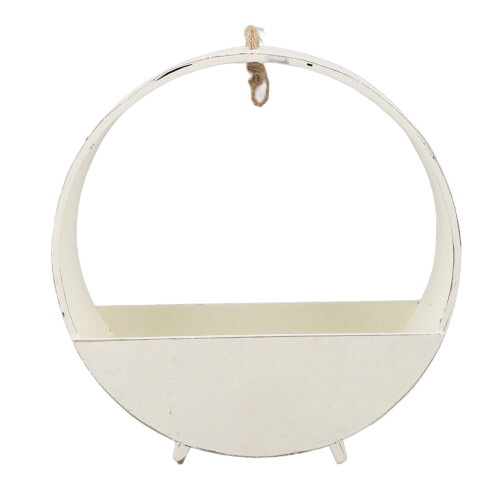 Grande vaso da parete rotondo in cedro bianco 11x30 cm 2