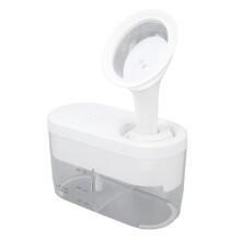 Ohrenschmalzentfernung mit 4 Reinigungsmodi, wiederaufladbares Ohrreinigungsgerät, automatischer Wasserablauf, Ohrspülgerät, weißes Set