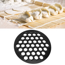 Russischer Ravioli- und Knödelformer aus Aluminumlegierung, Pelmeni-Form zum Herstellen von Pelmeni-Fleischknödeln, 37 Löcher, schwarz
