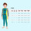 82/18 Nylon-Spandex 180-250g S-2XL Blu/Nero/Navy 8