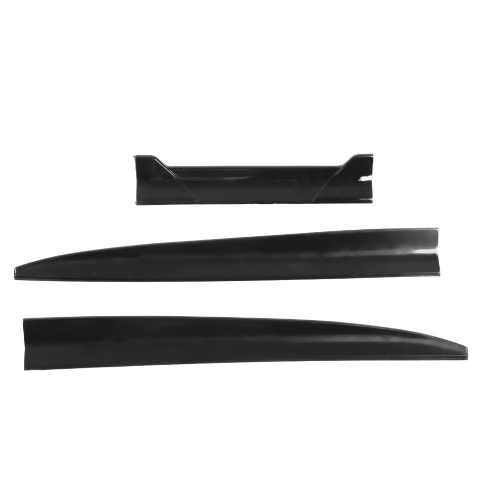 Universal 3Pcs Car Rear Spoiler Wing Lip Reducing Air Friction Black 3791336088950