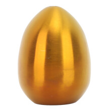 Pot à épices en forme d'œuf, 3 trous, rouge, en acier inoxydable.