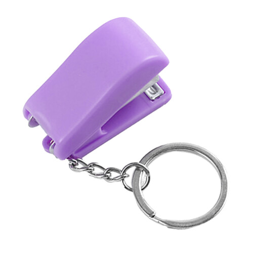 Agrafeuse porte-clés mini violette type 10, 39x27x16mm 1