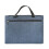Porte-documents à fermeture éclair, grande capacité, 38  30  2 cm, bleu marine 2