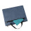 Porte-documents à fermeture éclair, grande capacité, 38  30  2 cm, bleu marine 10