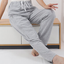 Pantaloni con borsa da catetere per gamba 2000 ml grigio L cotone