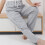 Pantaloni con borsa per catetere da gamba grigio M 2000 ml cotone 1