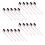 Set di 20 pennelli per sopracciglia - 2 testine ABS nylon 14