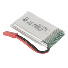 Wiederaufladbare 3,7V 800mAh LiPo-Batterie für RC-Drohnen mit rotem JST-Stecker