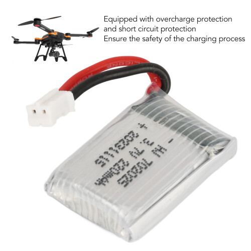 702025 3.7V 220mAh LiPo Battery 20C conector PH2.0 2