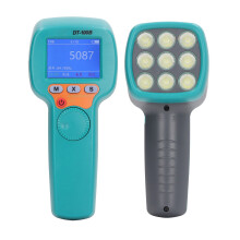 Handgehaltenes Stroboskop DT100B Wiederaufladbare LED-Blitzleuchte Stroboskop Tachometer 1500LX 60 bis 999999 U/min Tachometer 7,4V