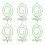 100 pièces de trombones citron vert - fil de fer 13